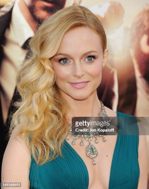 Actress Heather Graham arrives at the Los Angeles Premiere "The Hangover: Part III" at Westwood Village Theatre on May 20, 2013 in Westwood,...