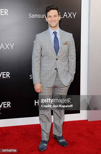Actor Justin Bartha arrives at the Los Angeles Premiere "The Hangover: Part III" at Westwood Village Theatre on May 20, 2013 in Westwood, California.