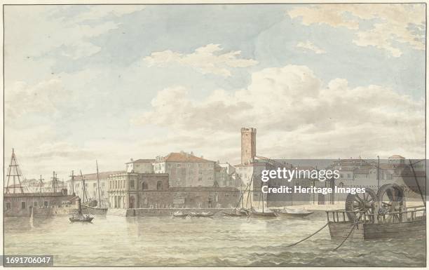 The Port of Civitavecchia, 1779. Creator: Jean Grandjean.