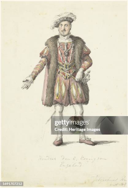An actor as King Henry VIII of England, 1780-1836. Creator: Johannes Jelgerhuis.