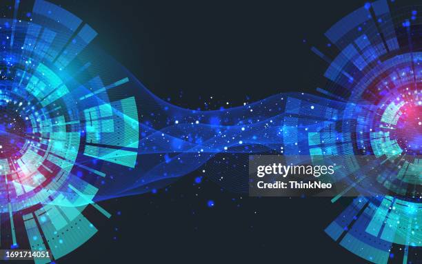 futuristisches interface-element. technologiekreis. digitale futuristische benutzeroberfläche. - data mining stock-grafiken, -clipart, -cartoons und -symbole