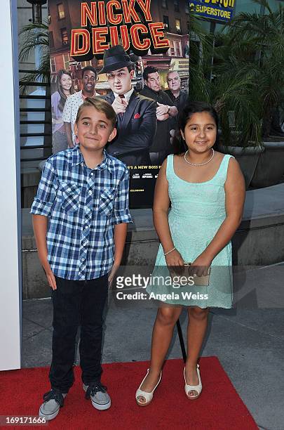 Actor Buddy Handleson arrives at the premiere of Nickelodeon's 'Nicky Deuce' at ArcLight Cinemas on May 20, 2013 in Hollywood, California.