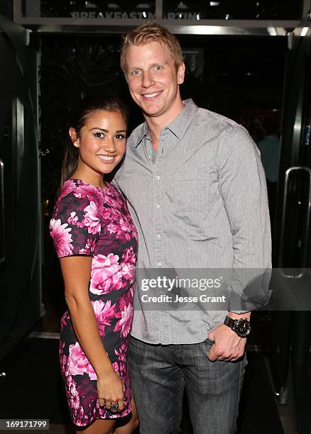 Catherine Giudici and Sean Lowe attend The Final Show of The 16th Season of "Dancing With The Stars" Celebration at Mixology101 on May 20, 2013 in...