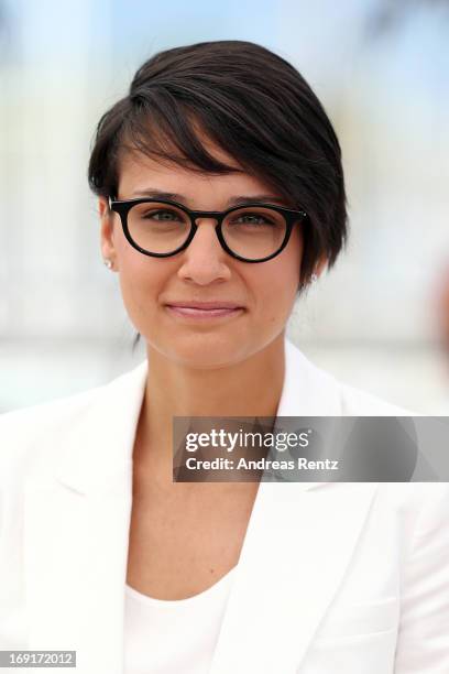 Director Chloe Robichaud attends the 'Sarah Prefere La Course' Photocall during The 66th Annual Cannes Film Festival at the Palais des Festivals on...