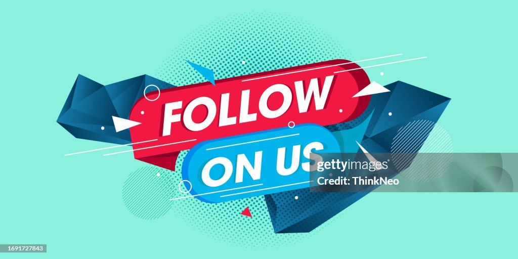 Follow on us banner