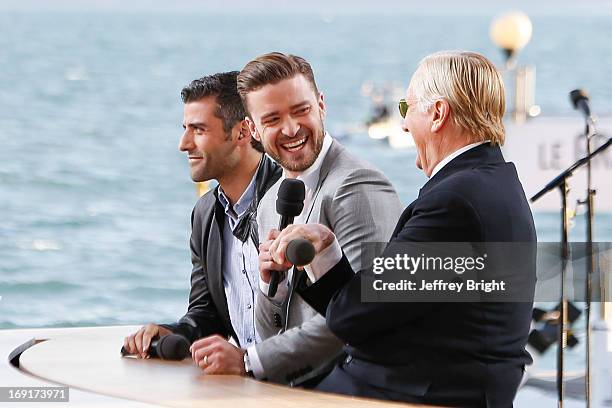 Justin Timberlake attends the 'Le Grand Journal' TV show during the 66th Annual Cannes Film Festival on May 20, 2013 in Cannes, France.