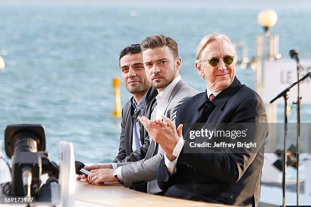 Justin Timberlake attends the 'Le Grand Journal' TV show during the 66th Annual Cannes Film Festival on May 20, 2013 in Cannes, France.