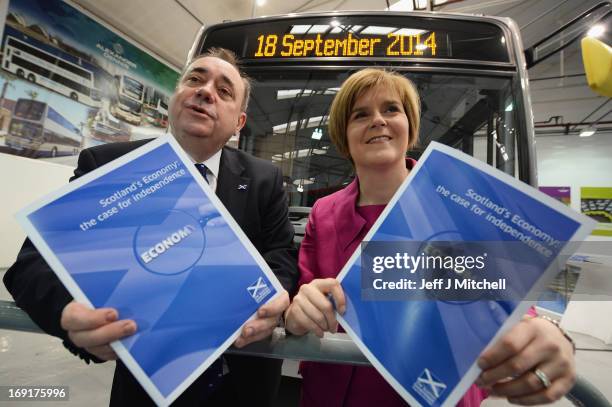 First Minister of Scotland Alex Salmond and Deputy First Minister Nicola Sturgeon launch a paper outlining the nation's economic strengths on May 21,...