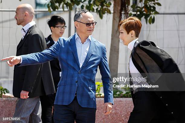 Johnnie To and Sammi Cheng The 66th Annual Cannes Film Festival on May 20, 2013 in Cannes, France.