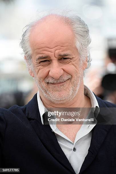 Actor Toni Servillo attends the photocall for 'La Grande Bellezza' during the 66th Annual Cannes Film Festival at Palais des Festivals on May 21,...