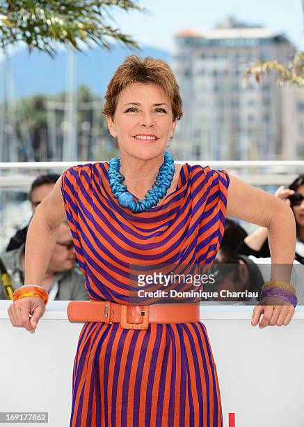 Pamela Villoresi attends the photocall for 'La Grande Bellezza' during the 66th Annual Cannes Film Festival at Palais des Festivals on May 21, 2013...