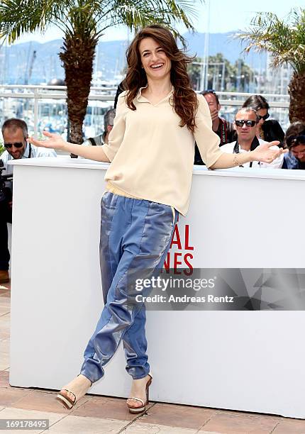 Actress Anita Kravos attends the 'La Grande Bellezza' Photocall during The 66th Annual Cannes Film Festival at the Palais des Festivals on May 21,...