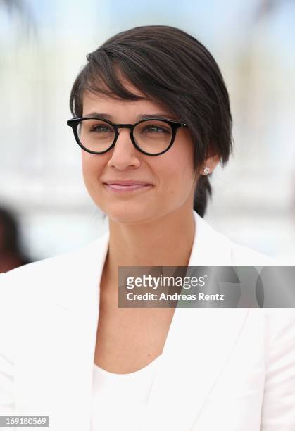 Director Chloe Robichaud attends the 'Sarah Prefere La Course' Photocall during The 66th Annual Cannes Film Festival at the Palais des Festivals on...