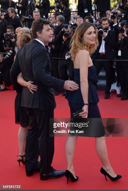Philippe Lellouche and Julie Gayet attends the Premiere of 'Blood Ties' during the 66th Annual Cannes Film Festival at the Palais des Festivals on...