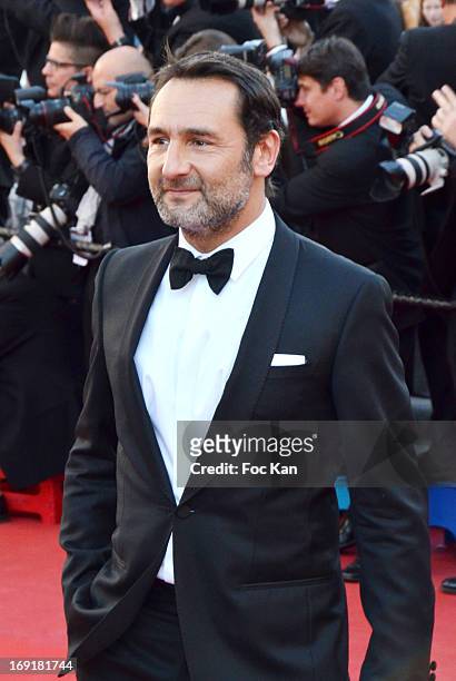 Gilles Lellouche attends the Premiere of 'Blood Ties' during the 66th Annual Cannes Film Festival at the Palais des Festivals on May 20, 2013 in...