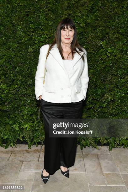 Anjelica Huston attends the CHANEL dinner to celebrate the launch of Sofia Coppola Archive: 1999-2023 at Chateau Marmont on September 19, 2023 in Los...