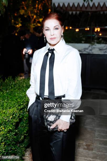 Priscilla Presley attends the CHANEL dinner to celebrate the launch of Sofia Coppola Archive: 1999-2023 at Chateau Marmont on September 19, 2023 in...