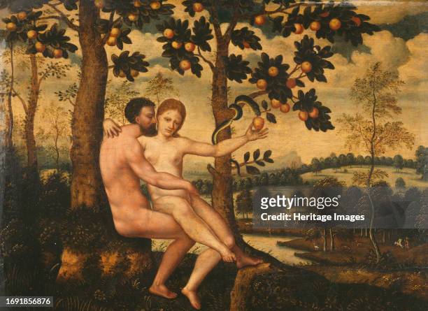 Adam and Eve, unknown date, circa 1500. Creator: Unknown.