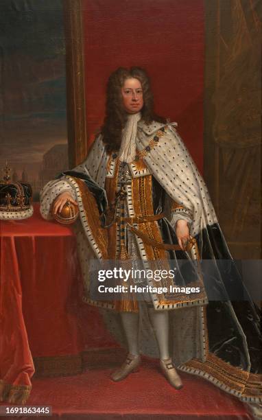 George I, 1660-1727, King of England, Elector of Hanover, late 17th-early 18th century. Creator: School of Godfrey Kneller.