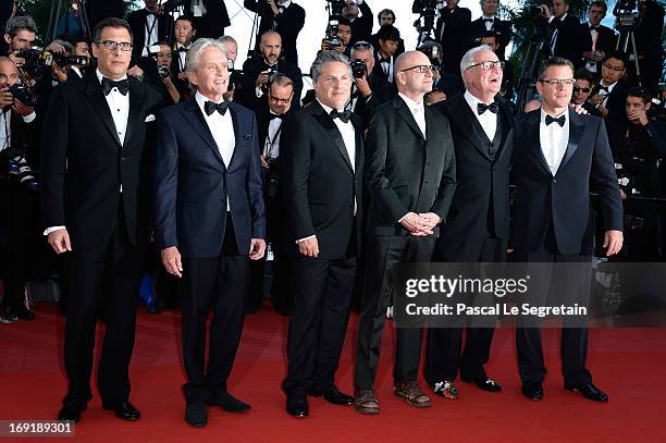 Screenwriter Richard LaGravenese, actor Michael Douglas, writer Greg Jacobs, director Steven Soderbergh, producer Jerry Weintraub and actor Matt...