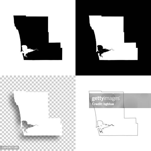 grays harbor county, washington. maps for design. blank, white and black backgrounds - olympic peninsula stock illustrations