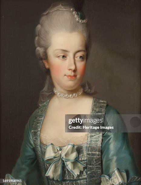 Marie Antoinette, 1755-1793, Archduchess of Austria, Queen of France, between circa 1773 and circa 1774. Creator: Joseph Hickel.