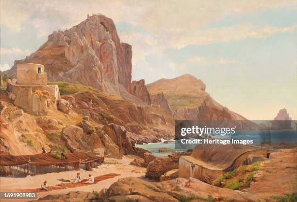 Marina Piccola, Capri, circa 1844. Creator: Louis Gurlitt.