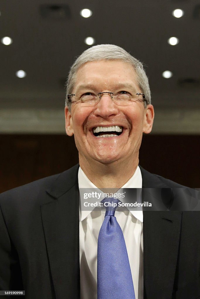 Apple CEO Tim Cook Testifies At Senate Hearing On U.S. Tax Code