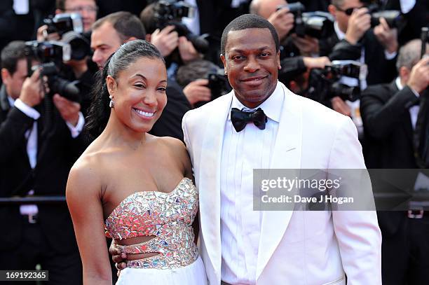 Chris Tucker and guest attends the 'Cleopatra' premiere during The 66th Annual Cannes Film Festival at The 60th Anniversary Theatre on May 21, 2013...