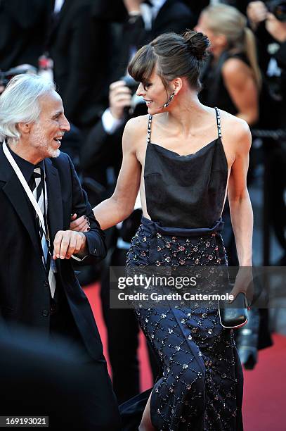 Milla Jovovich attends the "Cleopatra" Premiere during the 66th Annual Cannes Film Festival at Grand Theatre Lumiere on May 21, 2013 in Cannes,...