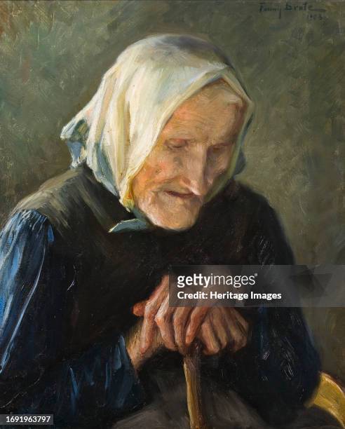 The Old Blind Woman, 1903. Creator: Fanny Brate.