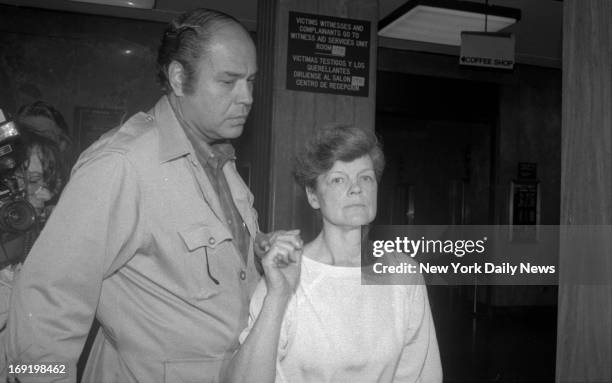 Robert Chambers and Phyllis Chambers, parents of Robert Chambers Jr. Leave court.