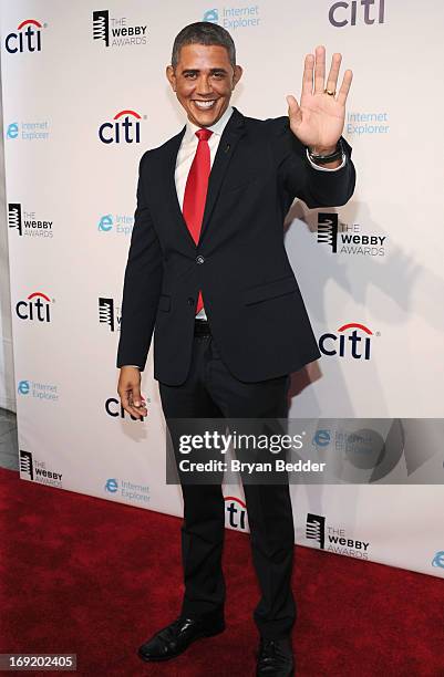 Actor Reggie Brown, Obama impersonator, attends the 17th Annual Webby Awards at Cipriani Wall Street on May 21, 2013 in New York City.