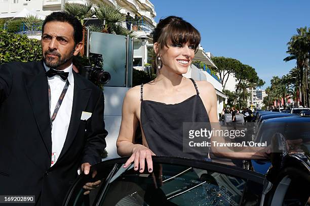 Actress Milla Jovovich attends the L'Oreal Cocktail Reception during The 66th Cannes Film Festival on May 21, 2013 in Cannes, France.