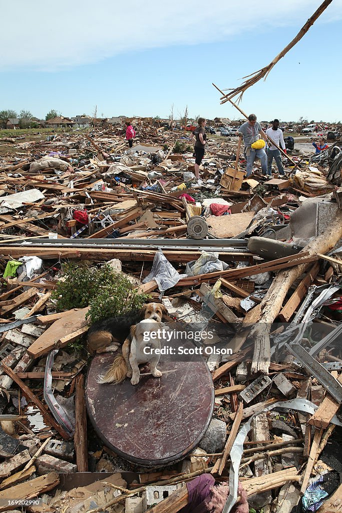 Massive Tornado Causes Large Swath Of Destruction In Suburban Moore, Oklahoma