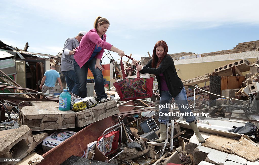 Massive Tornado Causes Large Swath Of Destruction In Suburban Moore, Oklahoma