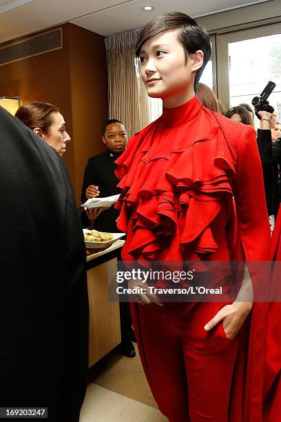 Li Yuchun attends the L'Oreal Cocktail Reception during The 66th Cannes Film Festival on May 21, 2013 in Cannes, France.