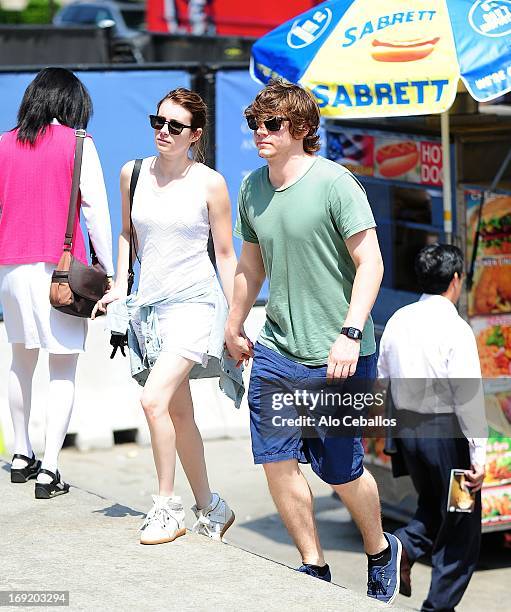 Emma Roberts and Evan Peters are seen visiting the Metropolitan Museum of Art on May 21, 2013 in New York City.