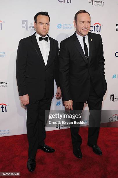 Producer Dana Brunetti and Kevin Spacey attend the 17th Annual Webby Awards at Cipriani Wall Street on May 21, 2013 in New York City.