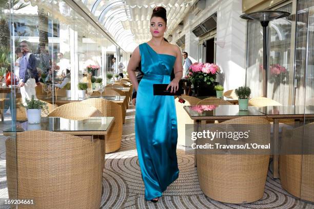 Aishwarya Rai attends the L'Oreal Cocktail Reception during The 66th Cannes Film Festival on May 21, 2013 in Cannes, France.