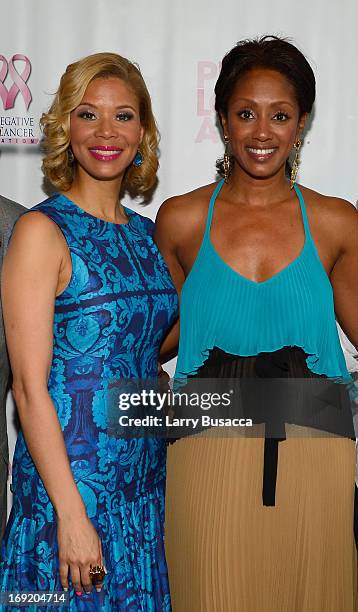 Erika Liles and Malaak Compton-Rock attend the 2013 Peace, Love & A Cure Triple Negative Breast Cancer Foundation Benefit on May 21, 2013 in...