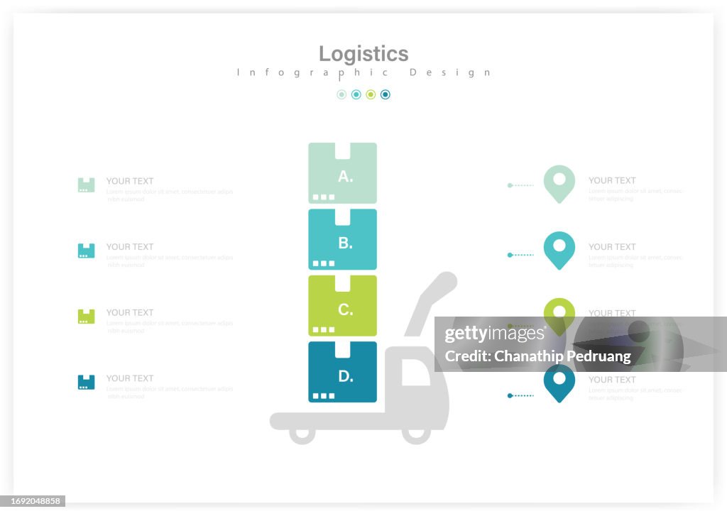 Understanding Logistics Visual Logistics Vector Infographic Design Template Stock Illustration The ...