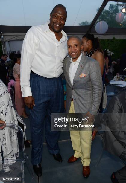 Patrick Ewing and Record Executive Kevin Liles attend the 2013 Peace, Love & A Cure Triple Negative Breast Cancer Foundation Benefit on May 21, 2013...