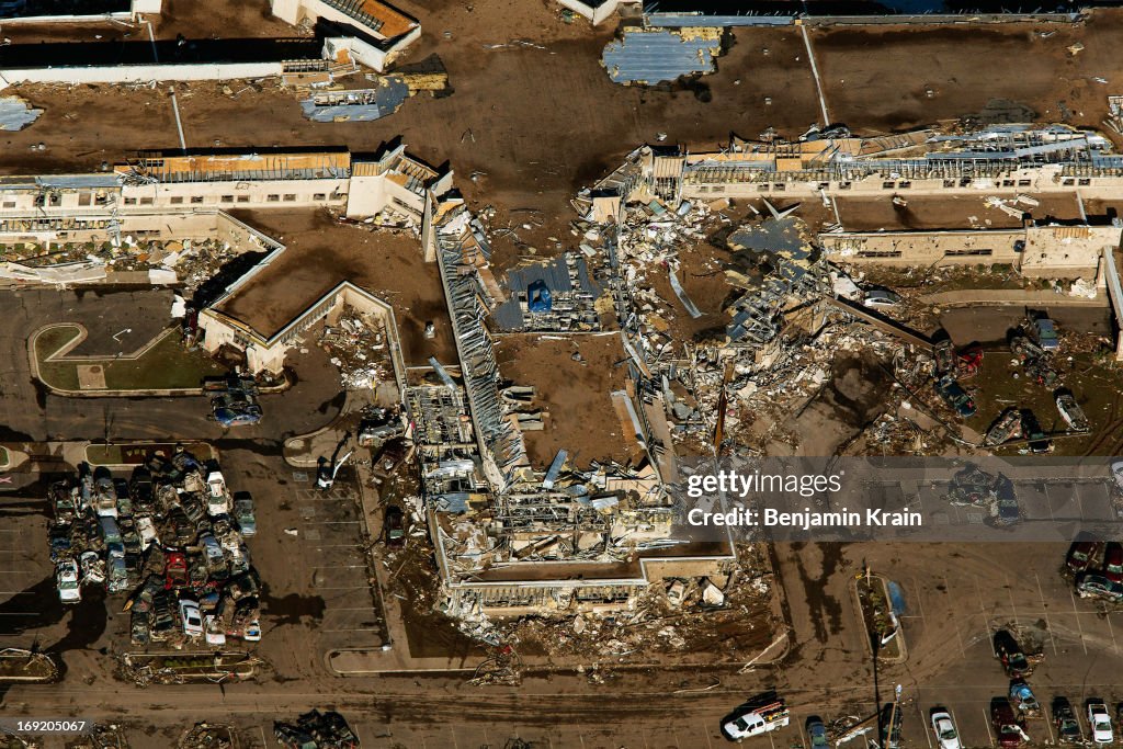 Massive Tornado Causes Large Swath Of Destruction In Suburban Moore, Oklahoma