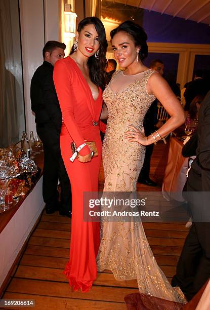 Model Elisabetta Gregoraci and Tamara Ecclestone attend the 'De Grisogono' Party during The 66th Annual Cannes Film Festival at Hotel Du Cap Eden Roc...