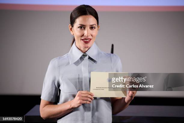 Actress Bárbara Lennie attends the unveiling of the movie selected to represent Spain at the Oscars at the Spanish Film Academy on September 20, 2023...