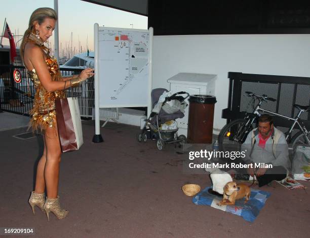 Lady Victoria Hervey sighting in the harbour during The 66th Annual Cannes Film Festival on May 21, 2013 in Cannes, France.