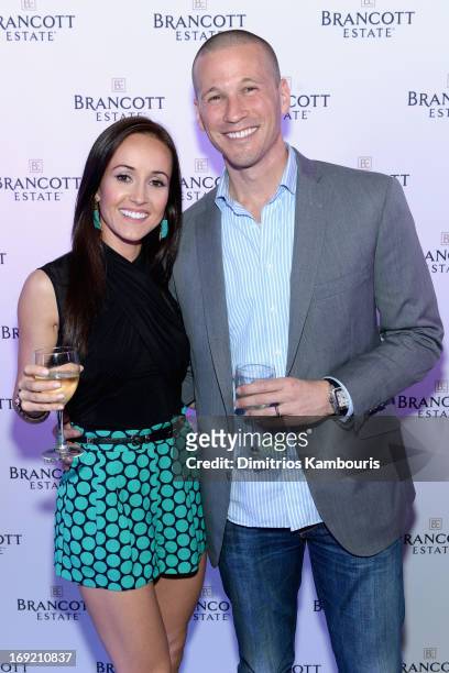 Television personalities Ashley Hebert and J.P. Rosenbaum attend Ashley Hebert and J.P. Rosenbaum Celebrate Brancott Estate Chill Houron at Catch...