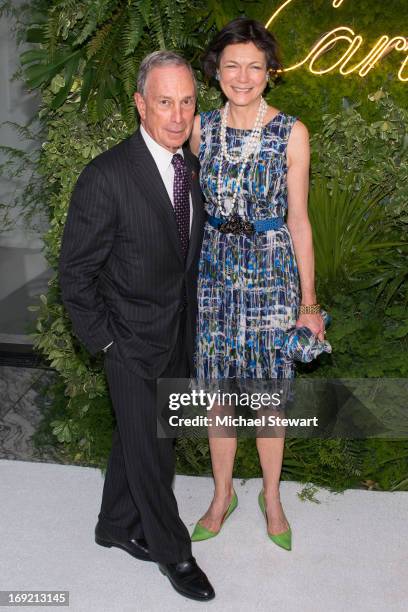 New York City Mayor Michael Bloomberg and Diana Taylor attend the 2013 Party In The Garden at Museum of Modern Art on May 21, 2013 in New York City.