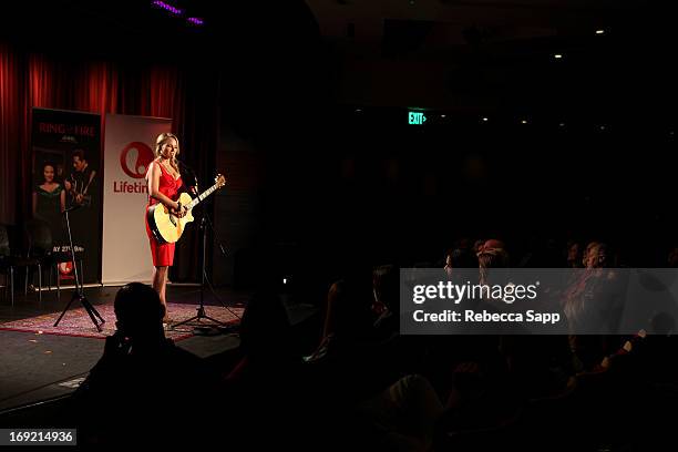 Singer Jewel performs at Reel to Reel: Ring of Fire with Jewel at The GRAMMY Museum on May 21, 2013 in Los Angeles, California.
